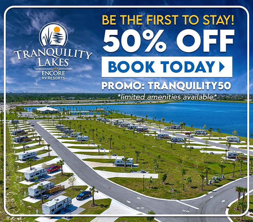 Tranquility Lakes - Be the first to stay! 50% off! Book today